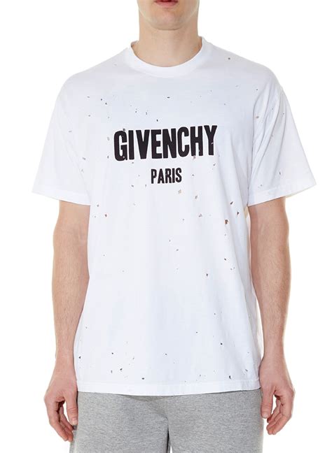 t shirt givenchy homme paris|Givenchy t shirt with holes.